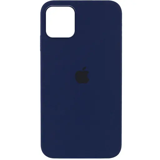 Чохол Silicone Case Full Protective (AA) для Apple iPhone 12 Pro / 12 (6.1) Синій / Deep navy - фото 1