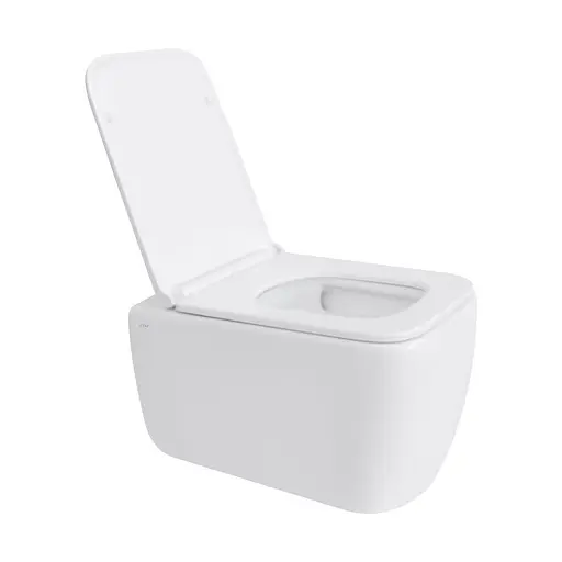 Унитаз подвесной Qtap Gemini безободковый с сиденьем Soft-close QT2533076EUQW, Белый - фото 3