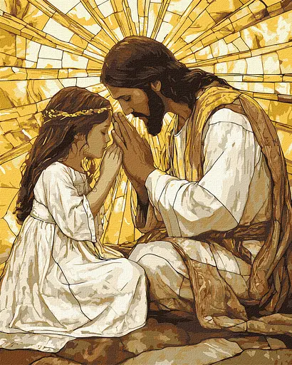 Набір для розпису по номерах Світло в тобі, Ideyka, 40x50 см, КНО8534