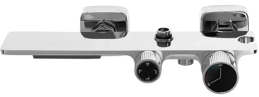 Душова система Rea Helix chrom з виливом REA-P6620, Хром - фото 7