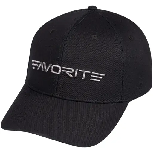 Кепка Favorite Long Silver Logo 58 Black - фото 1