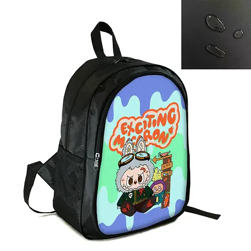 Рюкзак городской/школьный 38×28см с принтом Лабубу/Labubu детский, подростковый, спортивный (4145)