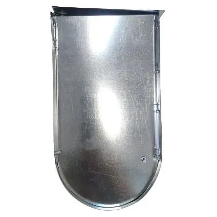 Годівниця для кролів 2 секції 1.7 кг оцинковка 25х11х25 см - фото 3