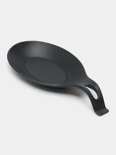 Силіконова підставка під ложку термостійкий килимок для кухонного начиння LVR 004 Black (16585) - фото 2