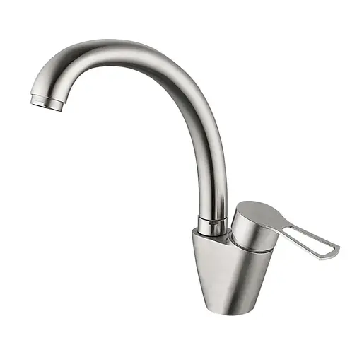 Змішувач для кухні нержавіюча сталь Wezer KIT4A-16 Нержавіюча сталь - фото 1