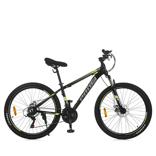 Велосипед Shimano MTB2602 26" алюминиевая рама черно-зеленый - фото 4