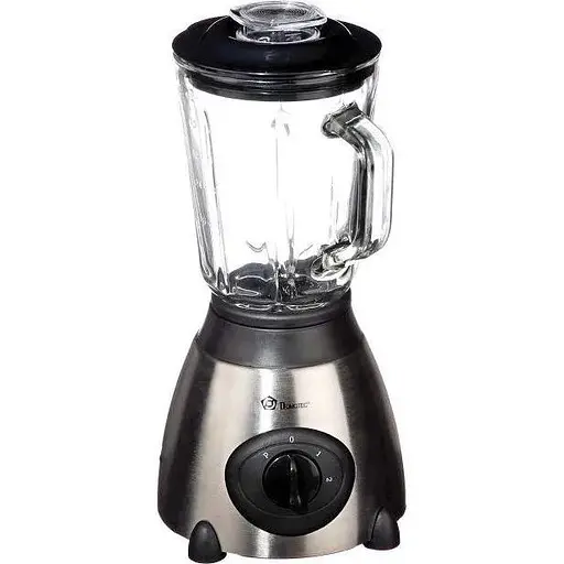 Стаціонарний блендер з кавомолкою Domotec MS-6610 для коктейлів 1.5л 1000Вт Срібний/Чорний - фото 1