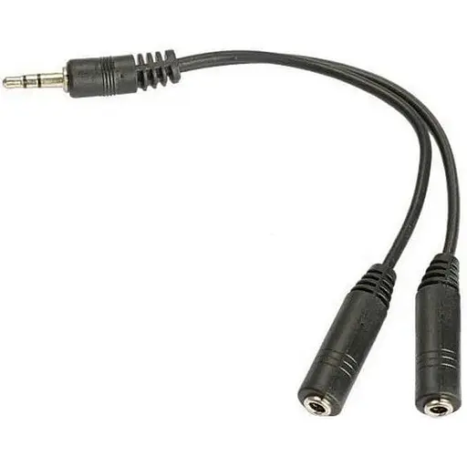 Адаптер-переходник Atcom 16850 Mini-Jack 3.5 папа 2 х Mini-Jack 3.5 мама 10 см - фото 1