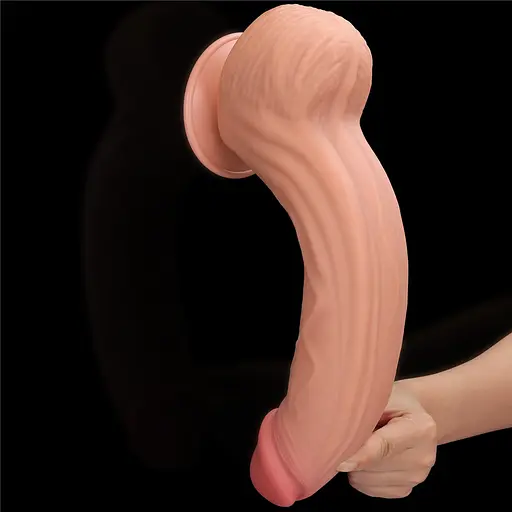 Фаллоимитатор LoveToy Sliding-Skin Dual Layer Dong King Sized 31 см телесный - фото 9