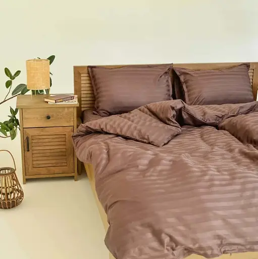 Комплект постельного белья Tiare семейный сатин страйп 77 77-sm