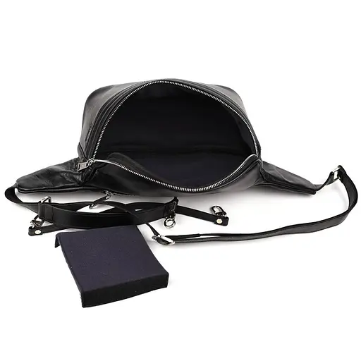 Шкіряна чоловіча сумка на пояс TARWA 30х15х12 см nsa0001225 - фото 7