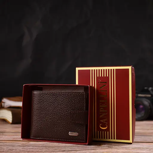 Чоловічий шкіряний гаманець Canpellini 11х9х1 см acs0025626 - фото 9