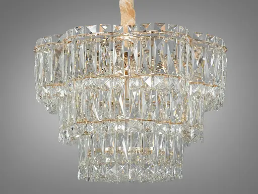 Надзвичайно вишукана новинка, кришталева люстра на 6 ламп, золото - фото 2