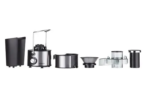 Соковитискач Ardesto JEG-1000, Black/Silver, 1000W, відцентровий, 2 режими, ємність для соку 500 мл, резервуар для макухи 1.5 л, захист від перегріву - фото 5