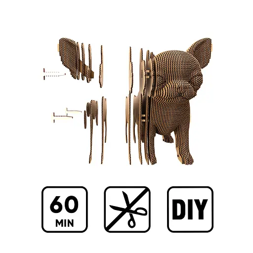 CHIHUAHUA PUPPY - Картонный 3Д пазл Cartonic - фото 4