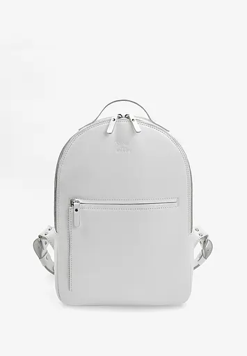 Кожаный рюкзак Groove M белый - фото 2