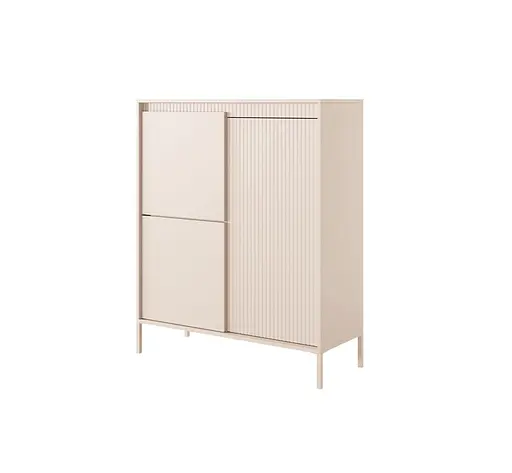 Комод высокий Perfect Home Сенсо / Senso 3-дверный 3D Беж (PFH-091106) - фото 5
