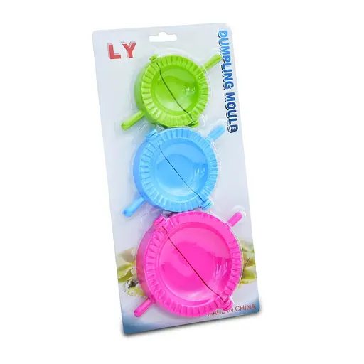 Набір з 3 кольорових форм для приготування вареників, пельменів та пиріжків, LY 84305 - фото 3