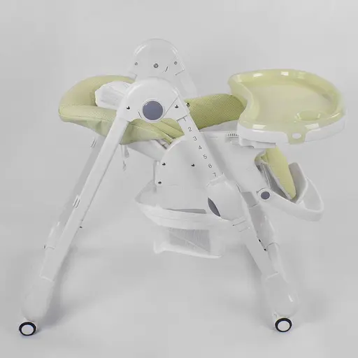Стульчик для кормления Toti W-56077 (1) мягкий PU, мягкий вкладыш, 4 колеса, съемный столик, в коробке - фото 7