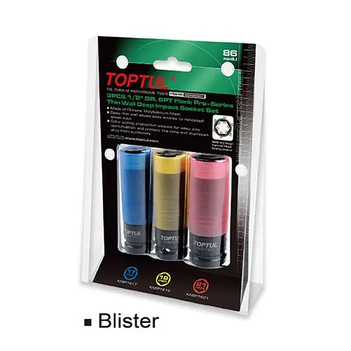 Комплект головок для шиномонтажу 1/2, 3 од. Pro-Series Toptul hoz0007655 - фото 2