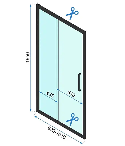 Душевая кабина Rea Rapid Slide 100x100 brushed gold пристенная REA-KPL-04709, Универсальная, прозрачная, золотая - фото 6