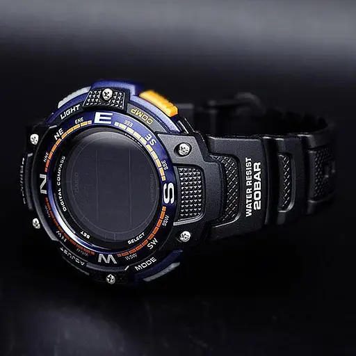 Часы наручные мужские электронные стильные спортивные Casio SGW-100-2BER (модуль №3157) - фото 2