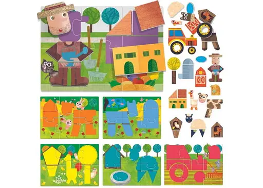 Настільна гра Headu Тактильне лото Монтессорі. Форми та контури (Montessori. Tactile Iotto for Kids: Shapes and Contours) (MU25374) - фото 2