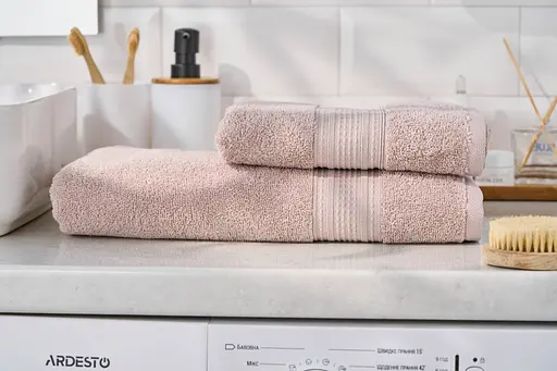 Рушник махровий Ardesto SuperSoft 50х90 см 100% бавовна бежевий (ART2250NSP)  - фото 8
