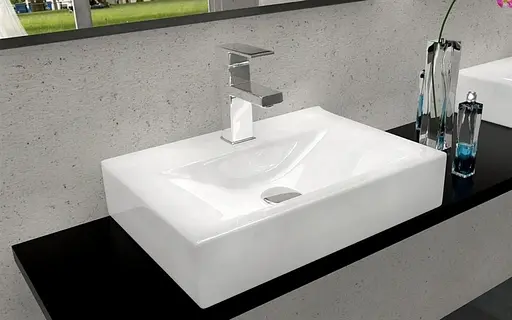 Умивальник Rea Xara N накладний білий REA-U0140, Білий - фото 3