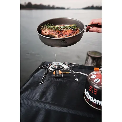 Сковорода титанова з розкладною ручкою Naturehike NH18T010-A (17 см) - фото 6