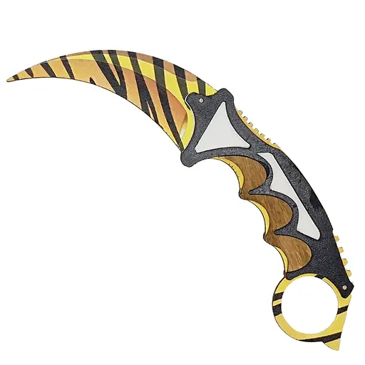 Ніж дерев'яний сувенірний Керамбіт Тигр Сувенір-Декор KAR-TI - фото 1