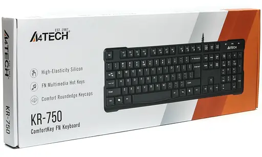 Клавіатура A4Tech KR-750 USB Black (KR-750 USB (Black)) - фото 5