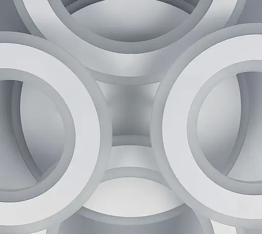 Сучасний стельовий світлодіодний світильник у білому корпусі Line.F Довжина 60 см - фото 2