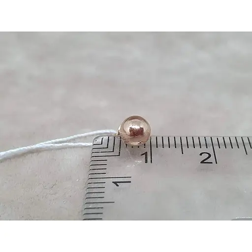 Золотая моносерьга-пуссета Favoritum Шарик. 210147_5/1 - фото 4