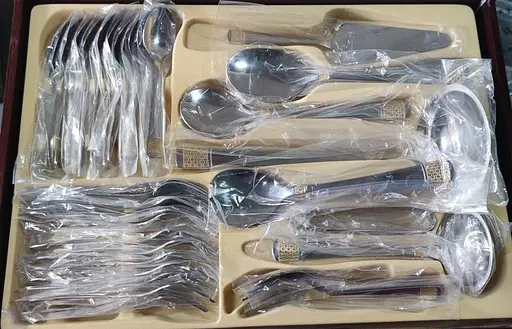 Набор столовых приборов Bachmayer BM 7884 на 12 персон в подарочном чемодане 72 предмета - фото 6