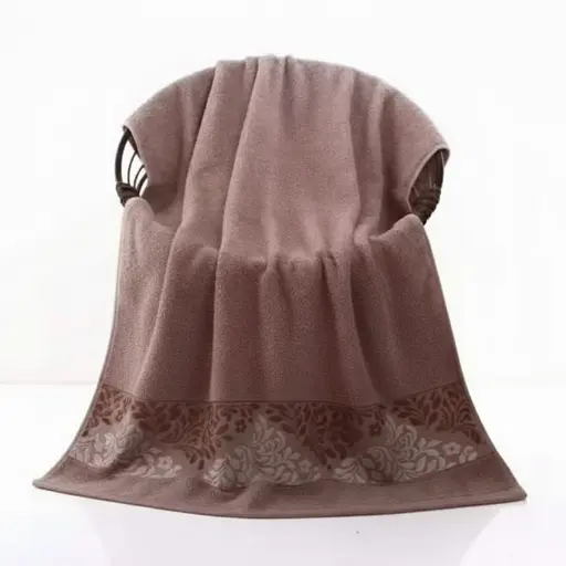 Кухонное махровое полотенце 35x75 см — мягкое влагопоглощающее полотенце для кухни пудрово-розовое - фото 1