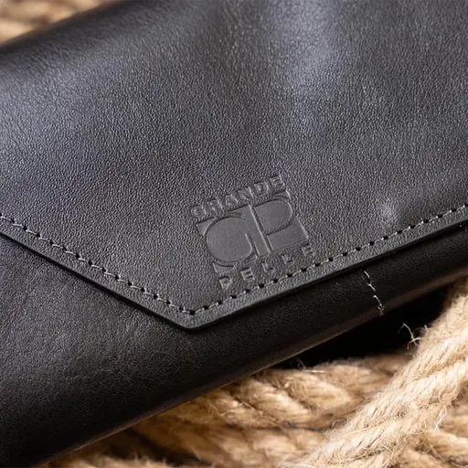 Кожаный мужской кошелек Grande Pelle 20х10х3 см acs0027516 - фото 9