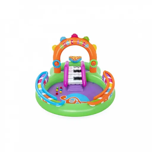 Дитячий надувний ігровий центр "Музика" BW 53117 з гіркою - фото 6
