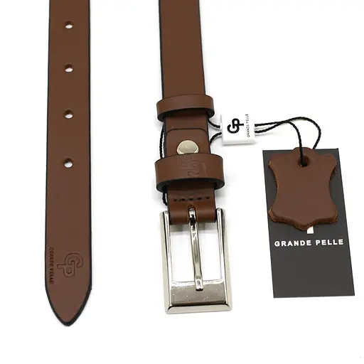 Ремінь шкіряний Grande Pelle жіночий 120х2 см acs0029344 - фото 2