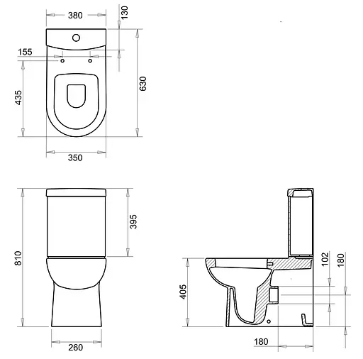 Унитаз-компакт с функцией биде Volle Virgo с сидением Soft Close 13-23-303, Белый - фото 5