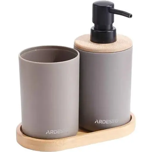 Набір для ванної кімнати Ardesto Minimalism тауп (ARHB3112CB)