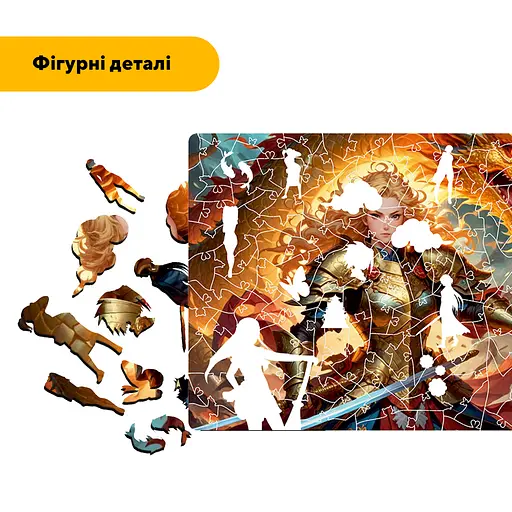 Пазл деревяний Аніме Дракон Долі, А4, Картонна коробка 100 елементів - фото 3