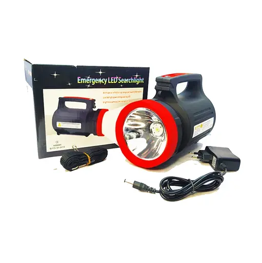 Аккумуляторный ручной фонарик Opera Digital OP-2886 со встроенным Power Bank переносной с ручкой и боковой лампой 5 Вт Черный - фото 2