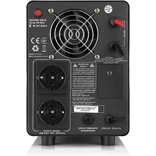 Джерело безпребійного живлення REAL-EL Reserve-1000 (EL122100004) - фото 6