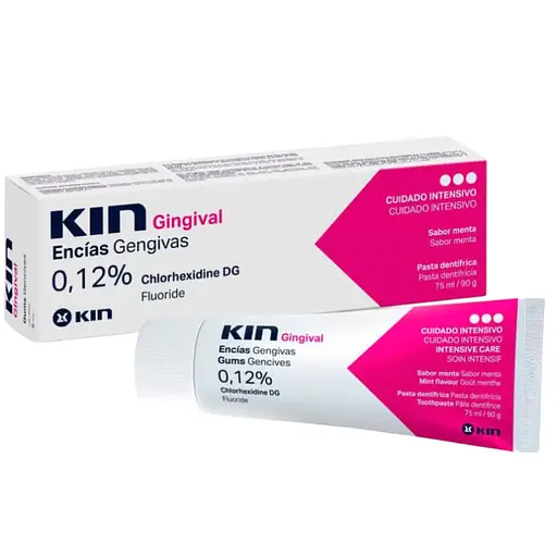 Зубная паста с хлоргексидином 0.12% KIN Gingival Против зубного налета 75 мл