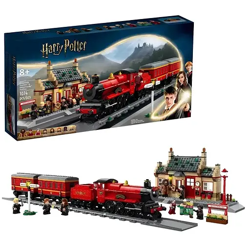 Конструктор Harry Potter Гоґвортс-експрес і станція Гоґсмід на 1074 деталі (6121)