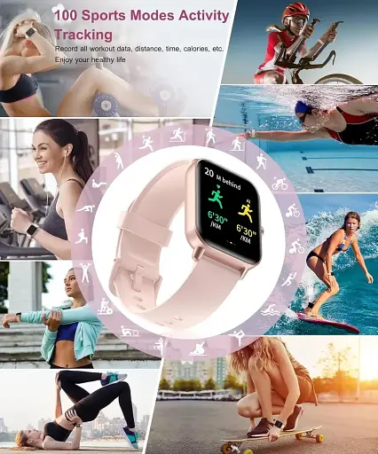 Розумний годинник з Bluetooth-дзвінком, вбудованим Alexa, циферблатом 4,6 см, монітором серцевого ритму, монітором сну - фото 6