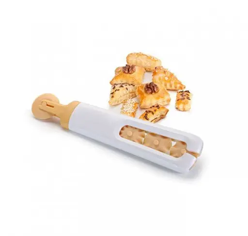 Ролик ніж для тіста зі змінними дисками коліщатками 15.5 см, A-plus Білий 85066 - фото 8