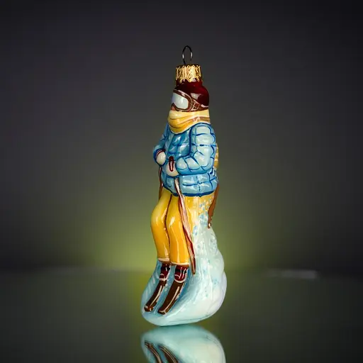 Ялинкова прикраса Різдвяні історії Карпатський лижник скло (4820001154801) - фото 2