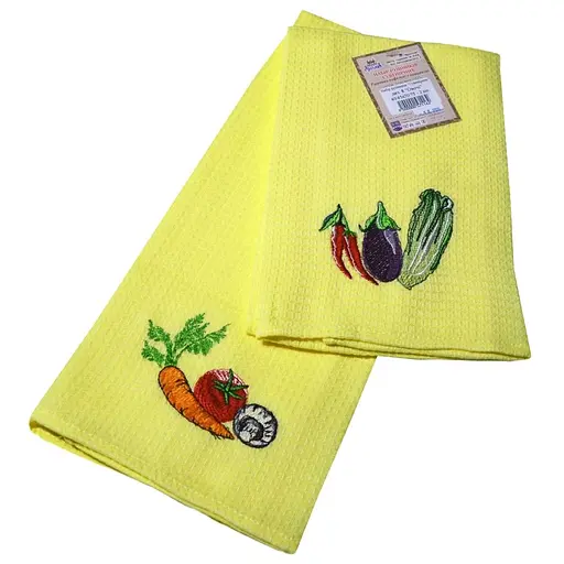 Набір рушників Ярослав Сувенірні №8 Овочі 45х75 см 2 шт. (57116) - фото 1